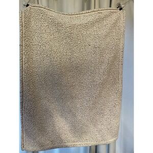Adirondack Baby Tan Brown Cream Fleece Baby Blanket Lovey Sherpa